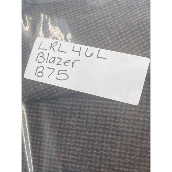 Ralph Lauren Blazer Men 46 Long‎ 46L Brown Black Wool Tweed Suit Sport Coat - Picture 10 of 12